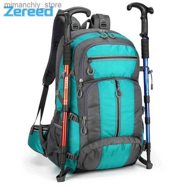 Sacos ao ar livre Viagem ao ar livre Caminhadas Mochila À Prova D 'Água Grande Camping Trekking Bag Para Homem Mulher Escalada Montanha Mochila Ciclismo Mochila Q231028