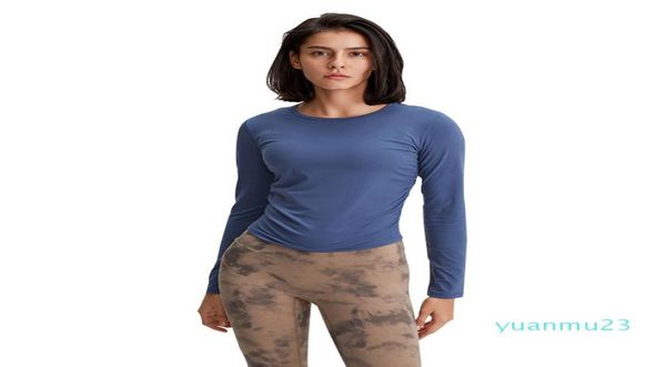 Camicie da yoga a maniche lunghe Sport Top Fitness Yoga tee Palestra Abbigliamento sportivo per le donne Palestra Femme Jersey Mujer Abiti da corsa2084561