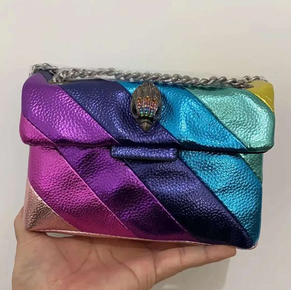 Kurt Geiger London Cross Body Bag and Borse Kensington Mini Pul Leather Rainbow Spalla di lusso Piccolo Messenger Fashion