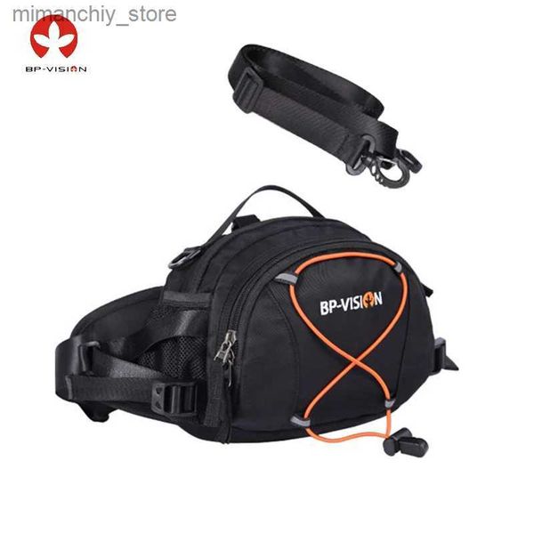 Outdoor-Taschen BP-VISION Outdoor Wandern Taille Tasche Radfahren Wasserdichte Nylon Fanny Pack Laufen Camping Jagd Zubehör Männer Frauen Sling Bag Q231028