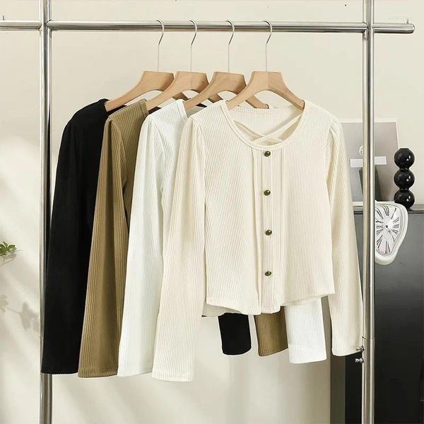 Frauen Blusen Chic Bluse Frauen 2023 Einreiher Unregelmäßige Criss-cross Blusas Beiläufige Dünne Koreanische Mode Für Frau drop