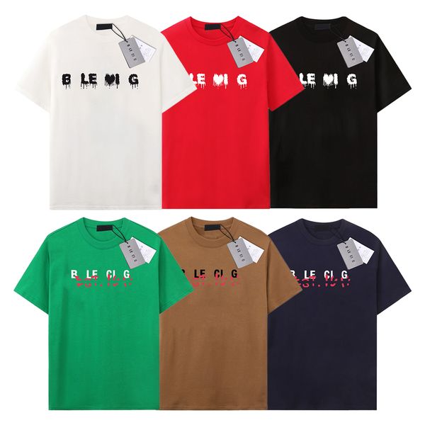 Mens T-shirt Designer Tees Marca de Luxo Camisetas Mens Mulheres Manga Curta Hip Hop Streetwear Tops Shorts Roupas Casuais Roupas B-12 Tamanho XS-XL