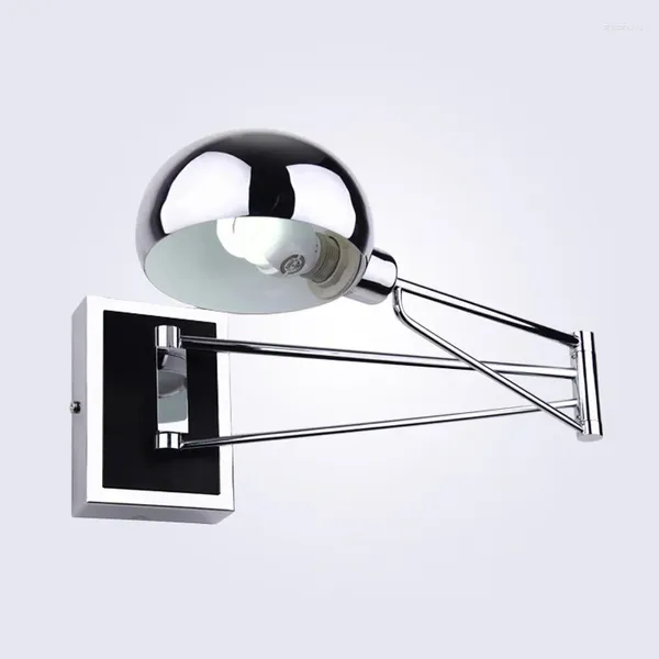 Lampada da parete Illuminazione da bagno antica Sconce nera Decorazione da cucina Interruttore a led Letto impermeabile per