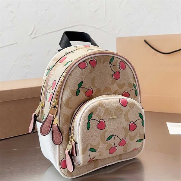 Coa mochila designers mulheres bolsas de luxo back pack bookbag grande capacidade cereja bookbags mochilas sacos de viagem 230715