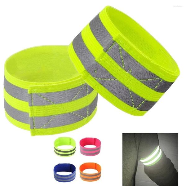 Knieschützer Licht Gürtel Arm Bands 1 Paar Reflektierende Armband LED Nacht Laufen Jogging Armband Sicherheitsgurt Für Radfahren