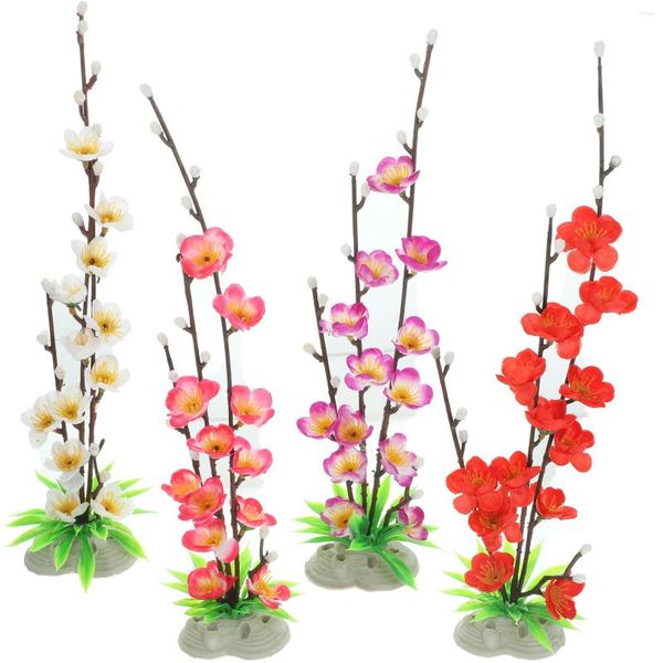 Set di stoviglie Fiori artificiali Decorazione di piatti di sushi Imitazione decorativa Falso ornamento squisito per piante da scrivania Sashimi