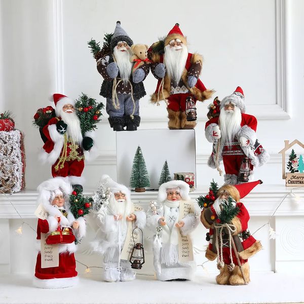 Decorazioni natalizie Grande bambola di Babbo Natale per grandi ornamenti per l'albero di Natale Decorazioni per ufficio Anno Regalo per bambini Decor Natale Navidad Forniture per feste 231027