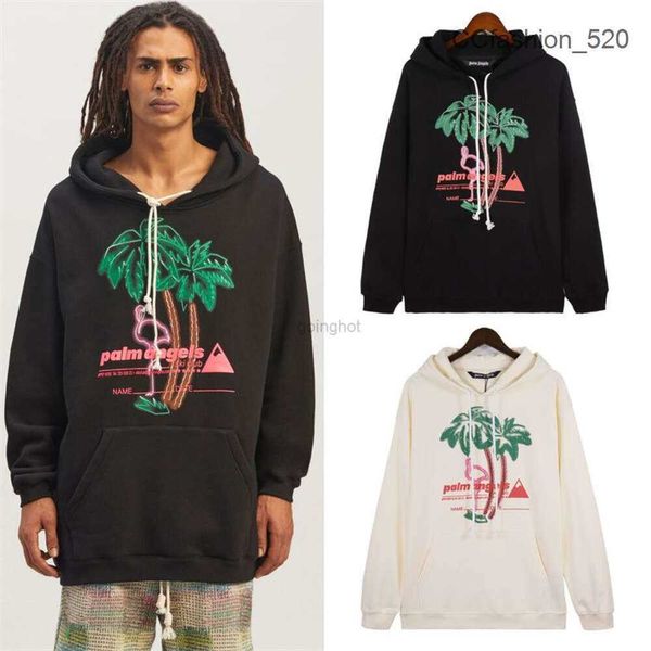 Designer di abbigliamento di moda Felpe da uomo di lusso Palms Angel Tree Angels 2023 Autunno / inverno Palms Tree Flamingo High Street Fashion Brand Felpa con cappuccio casual 4MO0