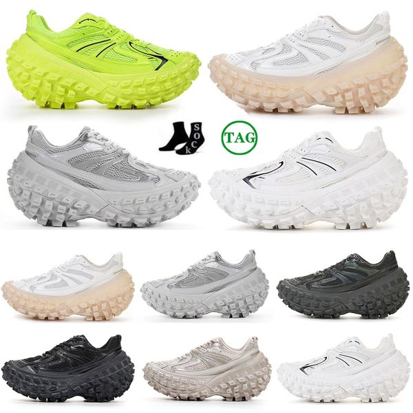 Designer difensore da uomo scarpe da donna scarpe pneumatici per scarpe scarpe da ginnastica beige nero grigio verde grigio rosa sport dell'esercito oversize piattaforma di oversize uomini donne stelle amano