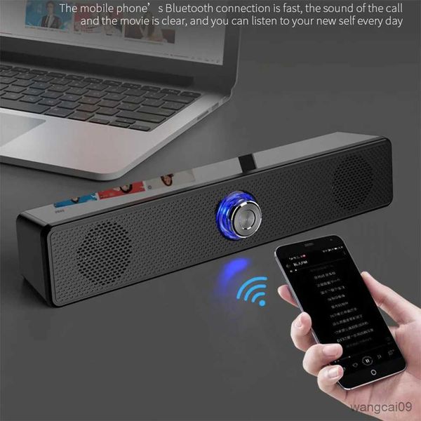 Mini alto-falantes soundbar com barra de som sistema de cinema em casa alto-falante bluetooth extra baixo alto-falantes de computador estéreo de gama completa novo