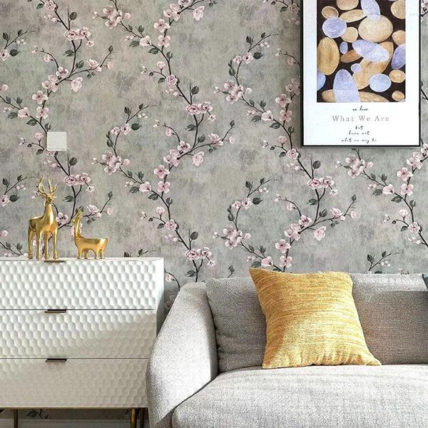 Wallpapers Floral Peel And Stick American Style Self-adhesive Waterproof El Living Room Bedroom TV Background Wall Renovation