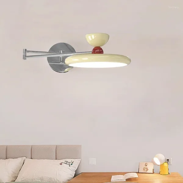 Wandleuchte Nordic Schlafzimmer Nachttischlampen LED verstellbare Wippe Einfache moderne Wohnzimmer Esstisch Arbeitszimmer Lichter