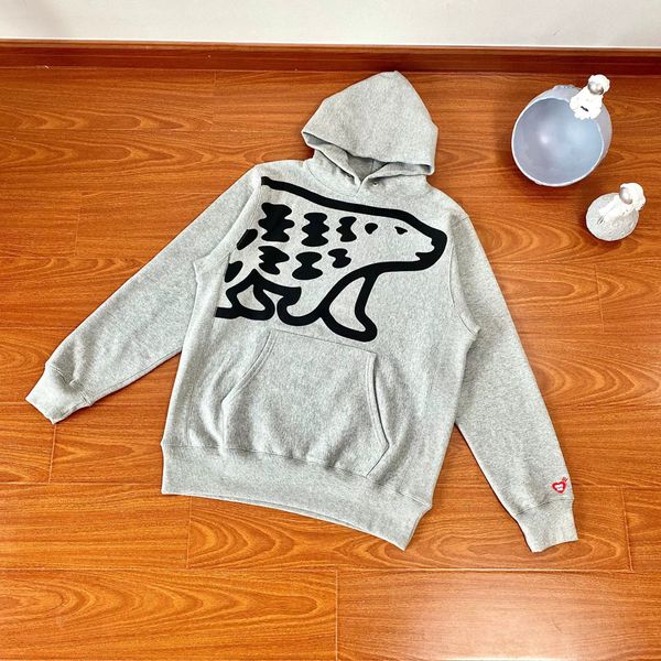 Mode Marke Männer Eisbär Japanischen Cartoon Mit Kapuze Lose Samt Jacke Männer Lose Mantel Jacke Außerhalb Männer Outwear Mantel