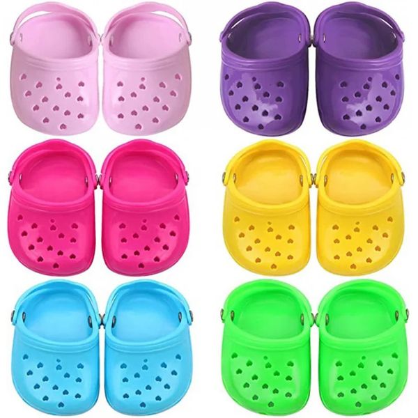 Scarpe protettive per animali domestici Coppia piccole e carine Mini sandali 3D Pantofole in plastica Bella spiaggia Croc Hole Scarpe per cani Accessori per animali domestici Articoli per animali domestici 231027