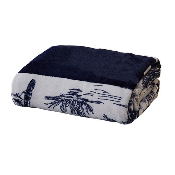 Tasarımcı Battaniyeler Ev Tekstil Velvet Anti-Dövme Giyilebilir Yatak Sayfası Atma Lüks Battaniye Coral Polar Kumaş Taşınabilir Klimalı T20301 Siyah Mavi