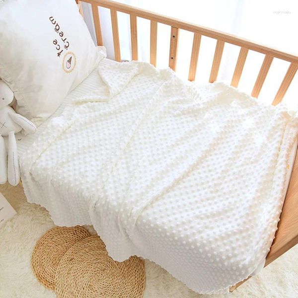 Cobertores nome personalizado borbulhado velo cobertor do bebê diy personalizado berço cama folha capa swaddle presente nascido inverno cama colcha