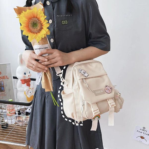 Rucksack Harajuku Einfachheit Ins Student Mini Schule Umhängetasche Koreanische Einfarbig frauen Einzelne Schulter Für Reisen