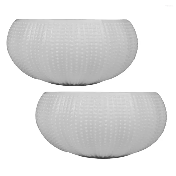 Set di stoviglie Set di 2 ciotole per condimento in ceramica, porta caviale per ricci di mare (bianco).