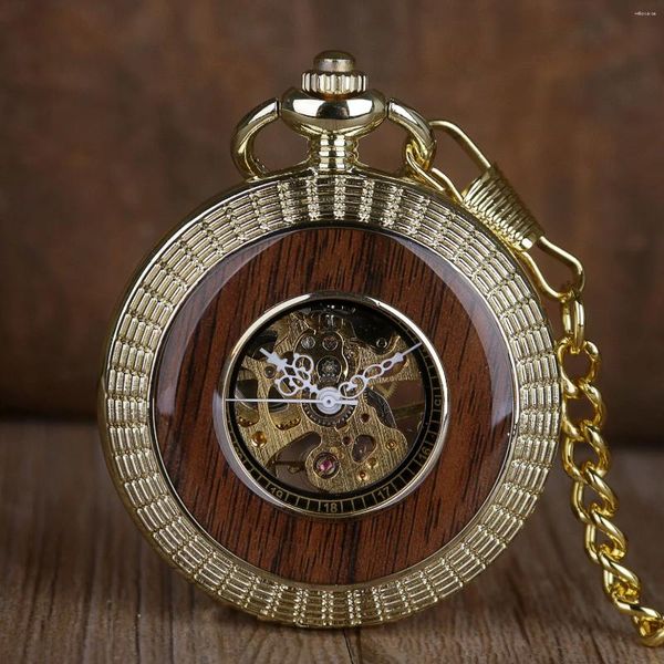 Taschenuhren Hochwertige Luxus-Herrenuhr Mechanisch Handaufzug Unisex Antik Vintage Charm Halskette Kette Uhr Fob