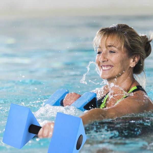 Manubri 2 pezzi bilanciere ad acqua pesi per esercizi attrezzatura per aerobica Eva piscina per bambini