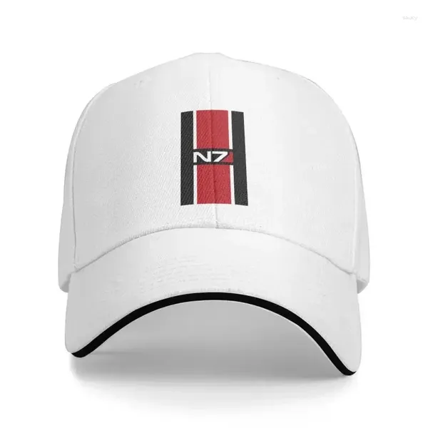 Beralar Klasik Unisex Mass Effect N7 Beyzbol Kapağı Yetişkin İttifak Askeri Video Oyunu Ayarlanabilir Dad Hat Erkek Kadın Hip Hop