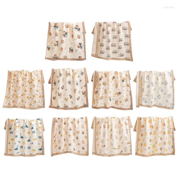 Decken Baby Swaddles Decke Cartoon Druck Baumwolle Kleine Quilts Für Kleinkinder Super Bequem Borns Wrap Handtuch Kinderwagen Abdeckung