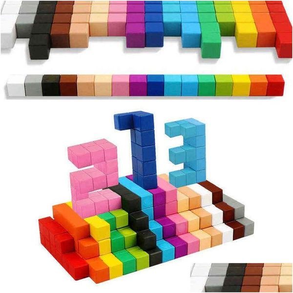 Blocchi magnetici Designer Colorf Cube Bambini Fai da te Modello Educativo Intelligenza Matematica Costruzione Giocattoli per bambini Regali di compleanno T230103 Drop Dhcyv Migliore qualità