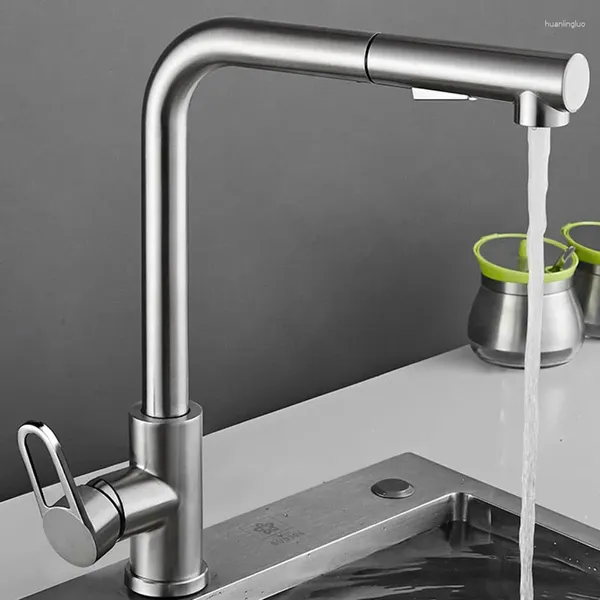 Banyo lavabo musluklar 360 ° mutfak musluk soğuk su döner iki model akarsu püskürtücü nozul paslanmaz çelik karıştırıcı musluk güverte siyah çekme