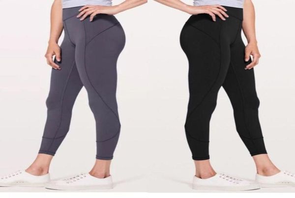 FashionShow Hip Musculação Calças de Yoga de Cintura Alta Mulher Correr Velocidade de Movimento Levantar Os Quadris Fechar Nove Partes Pants1100172