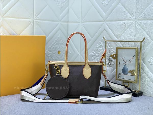 Top-Designer-Taschen, klassische Damen-Umhängetasche im Freien, Mini-Shopping-Serie, Umhängetasche, luxuriöse Herrenhandtasche, Modebriefe, Geldbörse, 2 Stück/Los-Geldbörse