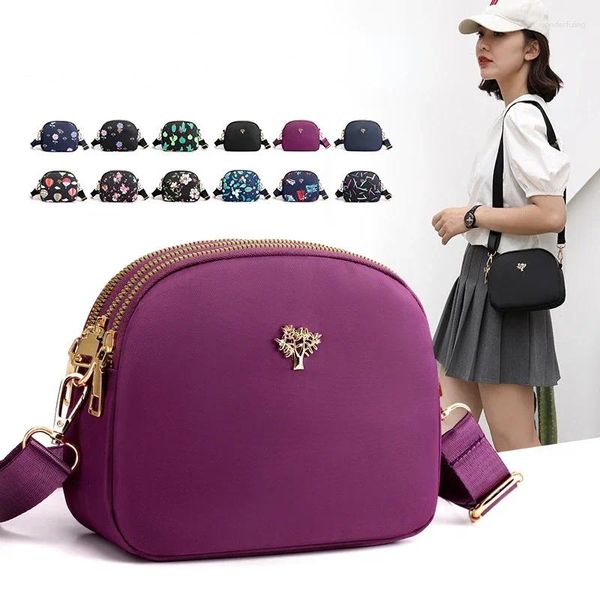 Sacos de noite Crossbody Bag Telefone Móvel Mulheres Versáteis Pequena Grande Capacidade Oxford Pano Um Ombro Mãe Shell