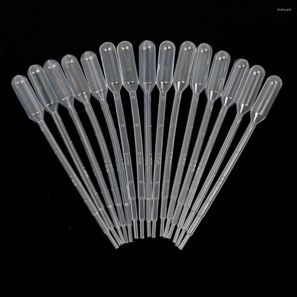 300 peças 1ml pipetas de transferência de plástico descartáveis, conta-gotas para moldes de resina epóxi de silicone diy, fabricação de jóias, tintas de mistura