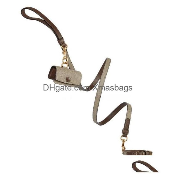 Designer Dog Collars Leashes Set com clássico letra padrão moda ogs colar ajustável cachorrinho cinto trela pet ao ar livre correndo tra dh1nr