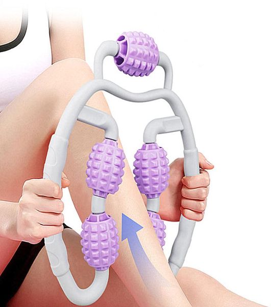 Rullo per massaggio rilassante per muscoli rilassanti dell'albero in schiuma Muscoli sottili delle gambe e dei polpacci Elimina il bastoncino per massaggi fitness Yoga8189187