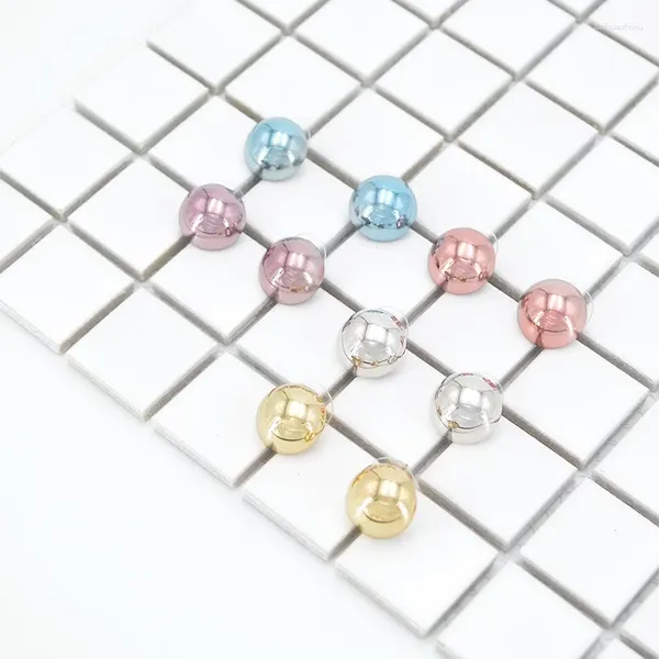 Brincos ZEADear joias redondas simples de aço inoxidável círculo orelha para mulheres homens joias da moda presente de festa atacado