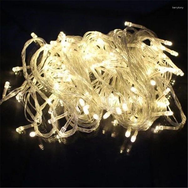 Stringhe 33FT LED Luce natalizia Impermeabile 10m 100led Natale Festa Vacanza Stringa Decorativa Luci nuziali Fata Ghirlanda