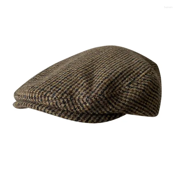 Berretti Berretto piatto in lana Cappello da golf da uomo Cabbie Gatsby Ivy Irish Hunting Sboy Driver Cabbies Beret 09