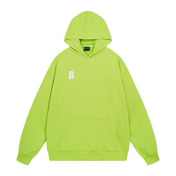 Tasarımcı Hoodie Erkekler Kadın Giyim Kanguru Bag Kapşonlu Sweater Matcha Yeşil Külot Sweatshirtler Uzun Kollu Gevşek Pamuk Polar Külot Gömlek Hoodies Boyut Xs L