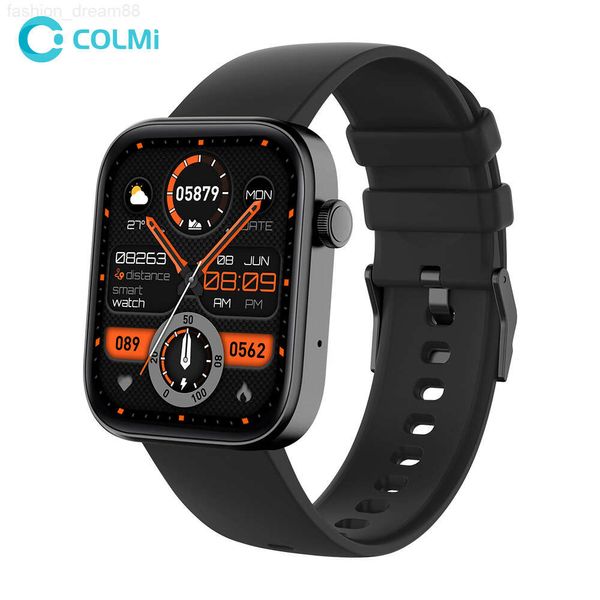 Colmi p71 chamada smartwatch monitoramento de saúde ip68 à prova dip68 água assistente voz ips tela relógio inteligente feminino masculino barato