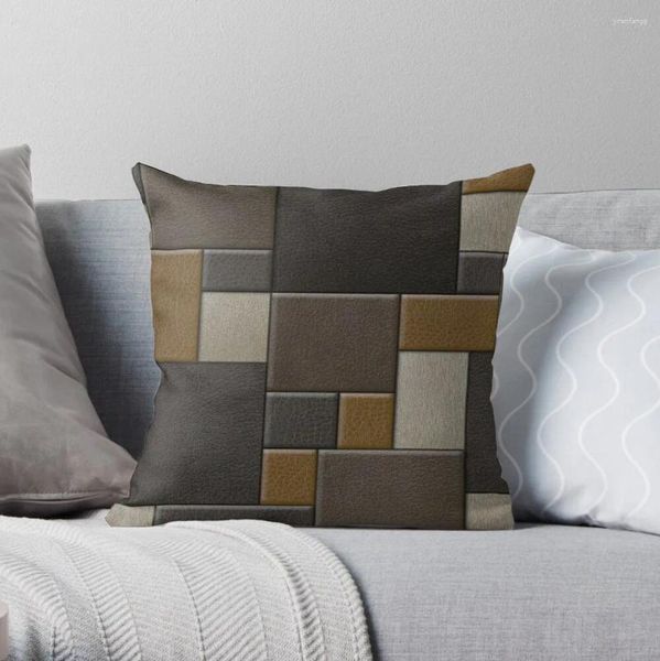 Подушка кожаный лоскутный диван S для декоративного роскошного покрытия