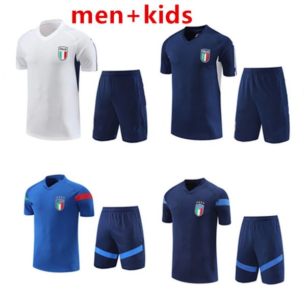 22 23 24 ItalyS Trainingsanzug Camisetas de Fußballtrikots Kurzarm-Trainingsanzug 2023 2024 ItalyS Chandal Futbol Survêtement Italia Sportbekleidung