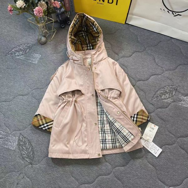 Kind kleiden Designer-Mädchen-Rosa-Jacken Winter warme Kind-Mode-Sport-Outwear-Kleidung braune Farbe Baby-Jungen-Jacken