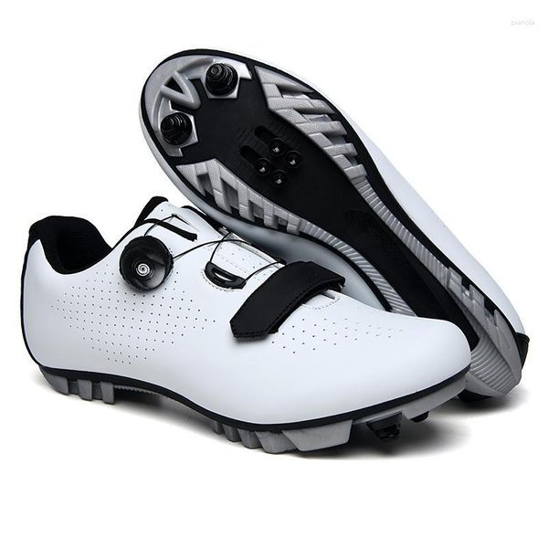 Calçados Calçados 2023 Verão MTB Sapatos Homens Esportes Rota Cleat Road Dirt Bike Velocidade Plana Sneaker Corrida Mulheres Bicicleta Mountain