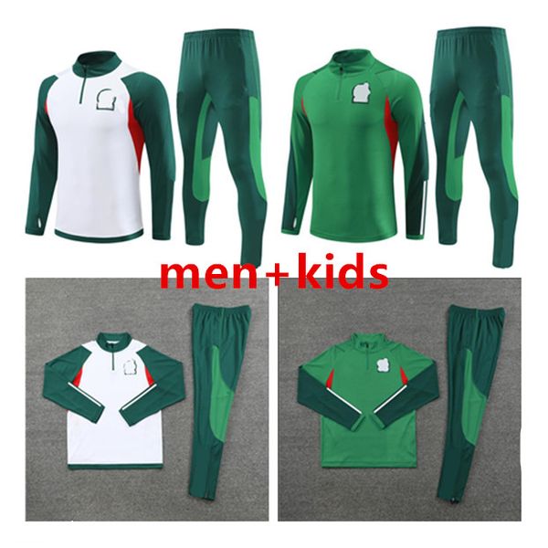 2023 2024 Mexiko-Trainingsanzug-Trainingsanzug 23 24 Fußball-Trainingsanzüge Herren-Set für Erwachsene, Sportbekleidung, Fußball-Trikots, Mexiko-Kinder-Trainingsanzug, Uniformen