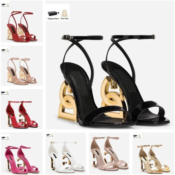 2023 Дизайнерские женские сандалии Keira, женские туфли в стиле поп с позолоченными карбоновыми каблуками, вечерние свадебные туфли, знаменитые туфли-лодочки Lady Gladiator Sandalias EU35-43