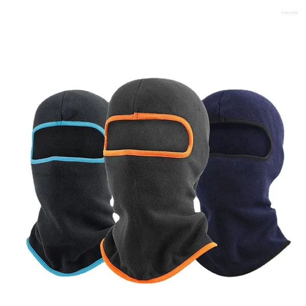 Berets polar coral velo balaclava chapéu homens máscara facial pescoço inverno mais quente gorros cabeça térmica capa tático militar cachecol esqui bonés