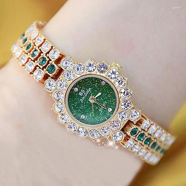 Наручные часы LUSHANG персонализированные женские кварцевые часы с бриллиантами маленький циферблат со стальным ремешком водонепроницаемые модные элегантные часы для женщин