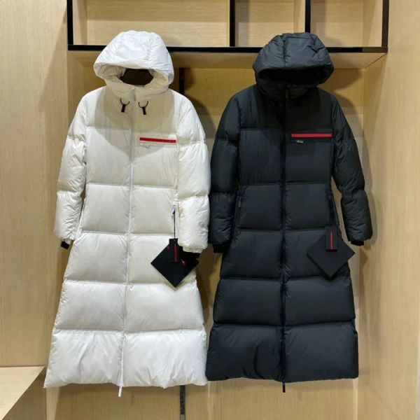 Kadınlar Parkas 2023 Yeni Stil Modaya Gizli Katlar Kış Ceket Pamuk Pamuk Yastıklı Sıcak Max Puffer Bayanlar Uzun Katlar Parka Femme Ceket