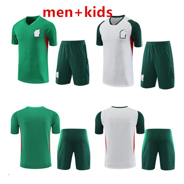 2023 2024 Мексика спортивный костюм с короткими рукавами тренировочный костюм 23 24 футбольные спортивные костюмы мужчины детская спортивная одежда футбольные майки Мексика наборы толстовок