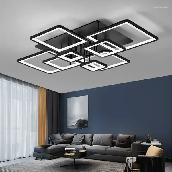 Lustres modernos LED lâmpada do teto nórdico simples lustre para sala de estar quarto jantar lâmpadas decorativas interiores luminárias